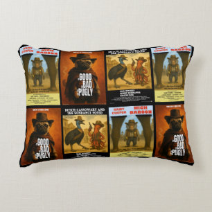 Westerse filmposterparodie accent kussen