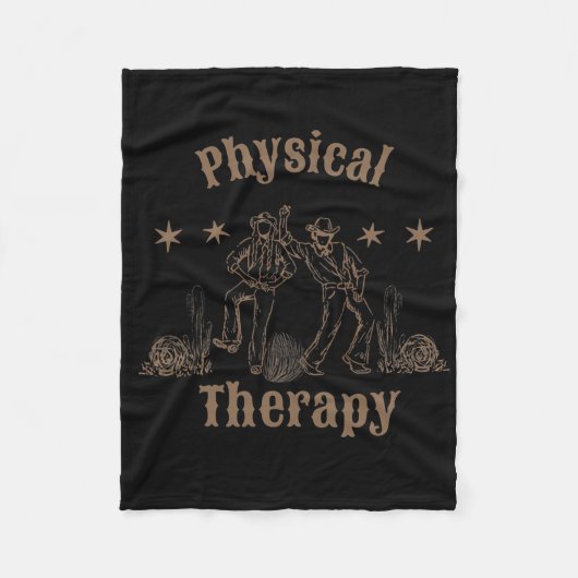 Westerse fysiotherapeut Pt behandeling Pta rug T Fleece Deken (Voorkant)