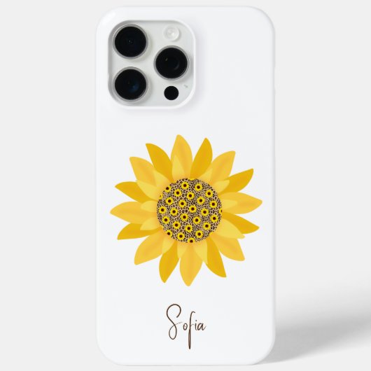 Westerse Gele Zonnebloem Cute Bloem Moederdag Case-Mate iPhone Case (Achterkant)