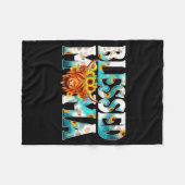 Westerse gezegende koe mama koe print moeder moede fleece deken (Voorkant (Horizontaal))