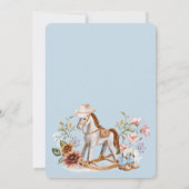 Westerse Gezochte Poster Baby Jongen Shower Spel K Kaart (Achterkant)