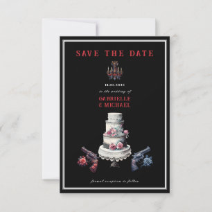 Westerse Goth Noir Alternatieve Save The Date