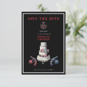 Westerse Goth Noir Alternatieve Save The Date (Staand voorkant)
