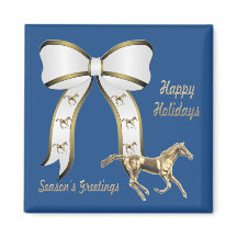 Westerse Gouden Paard en Boog Seizoensgroeten