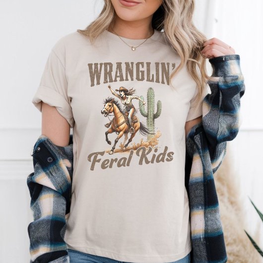 Westerse Grafische T-shirt - Wilde Kinderen Temmen