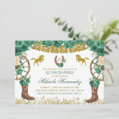 Westerse Groene Jager Charra Mis Quince Landschap  Kaart (Staand voorkant)