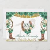 Westerse Groene Jager Charra Mis Quince Landschap  Kaart (Achterkant)