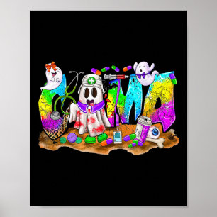 Westerse Halloween CMA Gecertificeerde Medische Ve Poster