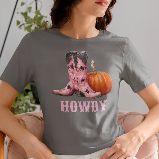 Westerse Halloween Cowboylaarzen Howdy Tri-Blend Shirt