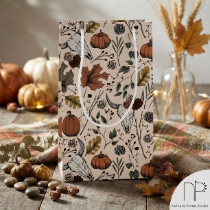 Westerse herfst oogst koeien schedel kleine cadeau klein cadeauzakje