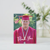 Westerse Hoed - Lasso Afstudeer Dankjewel Briefkaart (Staand voorkant)