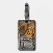 Westerse Hoefijzer Cowboyhoed Lasso Bagagelabel (Achterkant verticaal)
