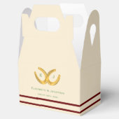 Westerse Hoefijzer Huwelijk Bedankdoosjes (Geopend)