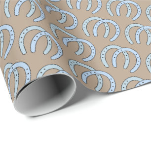 Westerse Hoefijzer Paard Thema Cadeaupapier