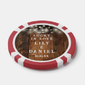 Westerse Hoefijzer Slingerlichten Bruiloft Poker Chips (Enkel)