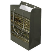 Westerse Hout Illusie Medium Cadeauzakje (Achterkant Gekanteld)