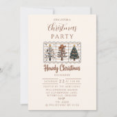Westerse Howdy Cowboy Kerstmis Kaart (Voorkant)
