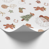 Westerse Howdy Kerst Cowboy Sinterklaas Cadeaupapier (Hoek)