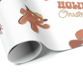 Westerse Howdy Kerst Cowboy Sinterklaas Cadeaupapier (Rol Hoek)