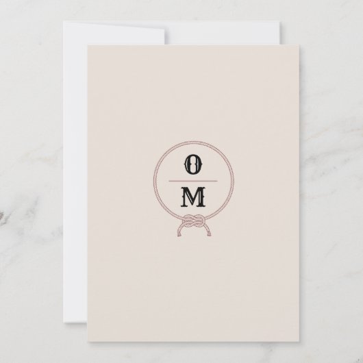 Westerse Huwelijk Rustieke Cowboy Huwelijk Kaart (Achterkant)