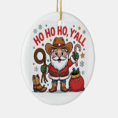 Westerse Kerst Keramisch Ornament (Rechts)