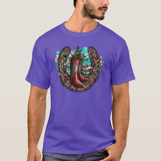 Westerse Kerst vintage T-shirt