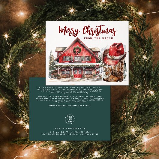 Westerse Kerst | Zakelijke Klant Bedankt