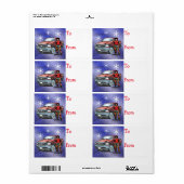 Westerse kerstcadeautags labels (Full Sheet)