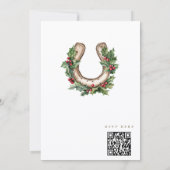 Westerse kerstfeest uitnodiging (Achterkant)