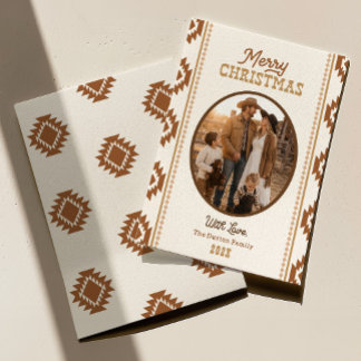 Westerse kerstkaart | Gedrukt of digitaal