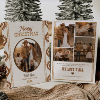 Westerse kerstkaart met foto | Gedrukt of digitaal