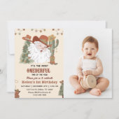 Westerse Kerstman Oh Wat Een Feestelijke Kerstverj Kaart (Voorkant)