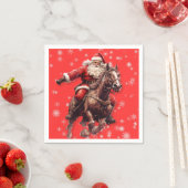 Westerse Kerstpapieren Servetten (Insitu)
