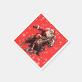 Westerse Kerstpapieren Servetten (Hoek)