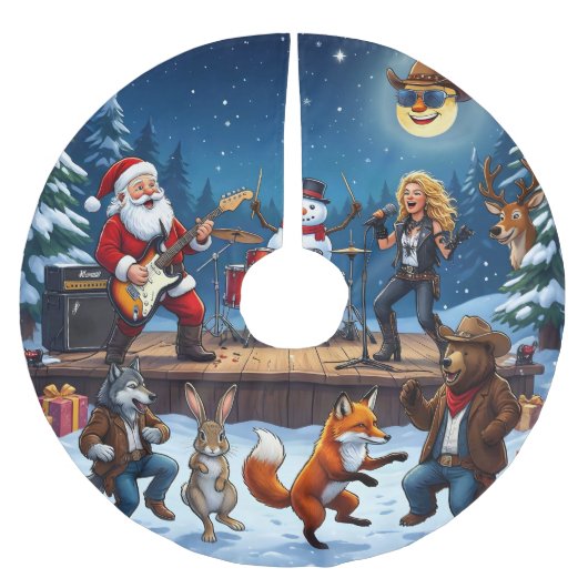 Westerse kerststijl kerstboom rok (Voorkant)