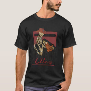 Westerse Koe Stoter Koe Ers Schedel Skelet T-shirt