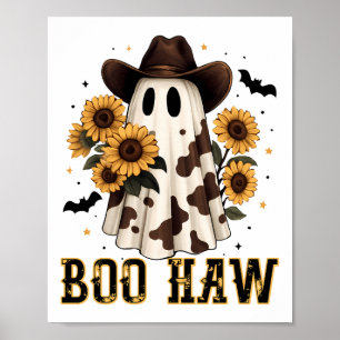 Westerse Koe Vlek Spookachtige Geest Boe Hoe Poster