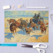 Westerse kunst “Downing the Nigh Leader” Tissuepapier (Craft)