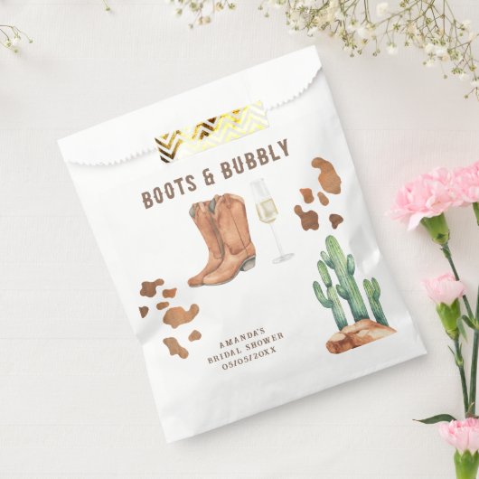 Westerse laarzen & bruidsmeisje bruiloft bedankzakje (Gezegeld)