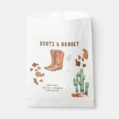 Westerse laarzen & bruidsmeisje bruiloft bedankzakje (Voorkant)