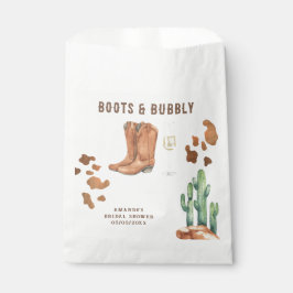 Westerse laarzen & bruidsmeisje bruiloft bedankzakje