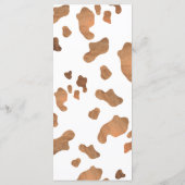 Westerse laarzen en bruisende Bruidsfeest menu (Achterkant)