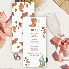 Westerse laarzen en bruisende Bruidsfeest menu