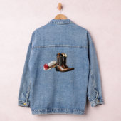 Westerse laarzen en hoed ontwerp denim jacket (Hangar)