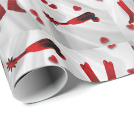 Westerse laarzen sporen en harten inpakpapier