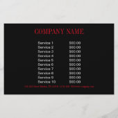 Westerse landelijke rode klaproos bloemist aromath flyer (Achterkant)