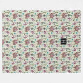 Westerse Llama's & Cactus | Grote fleece dekens (Voorkant (Horizontaal))