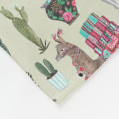 Westerse Llama's & Cactus | Grote fleece dekens (Hoek)