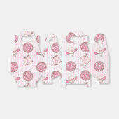 Westerse meid Cowboy Disco roze Bedankdoosjes (Uitgevouwen)