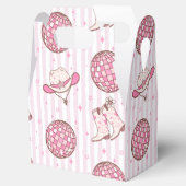 Westerse meisje Cowboy Disco roze Bedankdoosjes (Geopend)